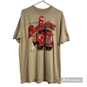 Budweiser Brew City beige Men’s Large Shirt